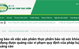 Thêm một sản phẩm sử dụng hình ảnh y, bác sĩ quảng cáo sai quy định