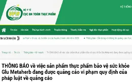 Cẩn trọng với thông tin quảng cáo thực phẩm bảo vệ sức khỏe Glu Metaherb