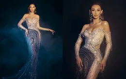 Thùy Tiên hé lộ đầm dạ hội Bán kết Miss Grand International 2021