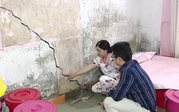 Gần 100 hộ dân "sống trong sợ hãi" vì nhà nứt toác, chực chờ đổ sập