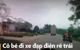 Sang đường bất cẩn, nữ sinh suýt gặp nạn