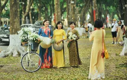 Loa kèn cuối mùa trên con đường lãng mạn nhất Hà Nội