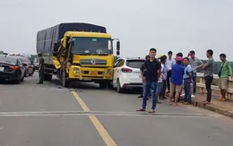 Xe tải gây tai nạn liên hoàn, Quốc lộ 14 kẹt xe kéo dài gần 1 km