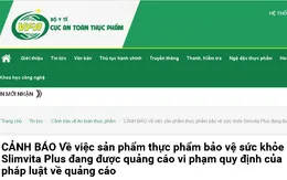 Cảnh báo sản phẩm Slimvita Plus quảng cáo gây hiểu nhầm công dụng