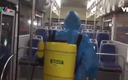 Tăng cường phòng chống dịch trên từng chuyến xe bus