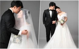 Ảnh cưới tình bể bình của cặp đôi Núi - Hoa trong "Mùa hoa tìm lại"