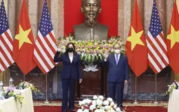 Chủ tịch nước Nguyễn Xuân Phúc tiếp Phó Tổng thống Hoa Kỳ Kamala Harris