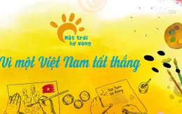 Bệnh nhi vẽ tranh, sáng tác văn học "Vì một Việt Nam tất thắng"