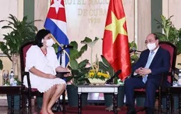Chủ tịch nước Nguyễn Xuân Phúc tiếp các tổ chức hữu nghị Cuba-Việt Nam