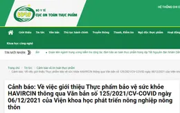 Yêu cầu thu hồi văn bản của Viện khoa học phát triển nông nghiệp nông thôn liên quan sản phẩm hỗ trợ sức khoẻ