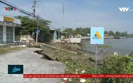 Tiền Giang xuất hiện nhiều điểm sạt lở nghiêm trọng