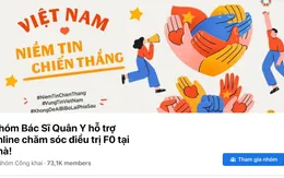 Nhóm bác sĩ quân y hỗ trợ F0 điều trị tại nhà
