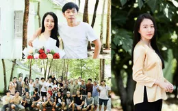 Hồng Loan tươi tắn kết thúc vai, chia tay đoàn phim Mẹ Rơm