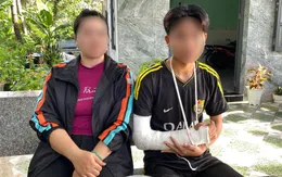Mâu thuẫn trong lúc đá bóng, nam sinh bị đánh gãy tay ngay trong sân trường