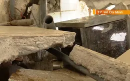 Thi công công trình cải thiện môi trường nước, nhiều nhà dân bị sụp lún