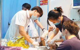Bệnh nhi 12 tuổi bị điện giật khi đi câu cá