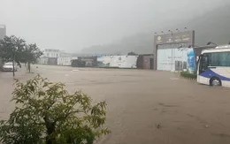 Mưa lớn, nhiều khu vực ở TP Quy Nhơn bị ngập sâu