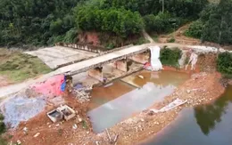 Đập thủy lợi tiền tỷ thi công dang dở gây khó khăn cho người dân