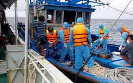 Đưa ngư dân gặp nạn trên biển về đất liền
