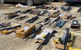 Bắt xe chở 25 khẩu súng hơi cùng hàng chục ngàn viên đạn