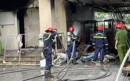Dập tắt vụ cháy tại Trường Du lịch Huế