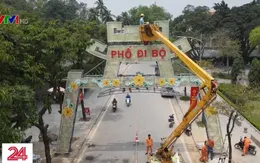 Gấp rút hoàn thiện phố đi bộ Thành cổ Sơn Tây trước dịp lễ 30/4