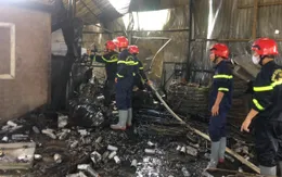 Cháy cơ sở sang chiết gas, 2 người bị thương nặng