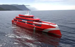 Hạ thủy siêu tàu cao tốc Thăng Long tại Hải Phòng