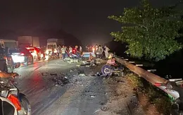 Xe phân khối lớn va chạm liên hoàn, 5 người thương vong