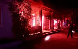 Trụ sở UBND xã ở Quảng Nam bị cháy rụi trong đêm