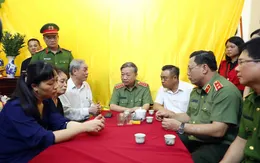 Bộ trưởng Tô Lâm thăm hỏi, động viên thân nhân 3 chiến sĩ hy sinh khi chữa cháy