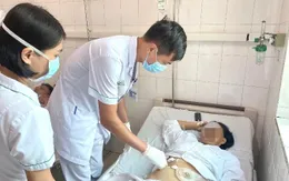 Cứu bệnh nhân bị thương tích nặng nề do trâu húc