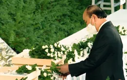 Chủ tịch nước Nguyễn Xuân Phúc dự Lễ tang cố Thủ tướng Nhật Bản Abe Shinzo