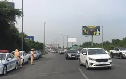 Huy động tối đa quân số điều tiết giao thông trên cao tốc TP Hồ Chí Minh – Long Thành – Dầu Giây