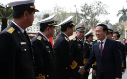 Thường trực Ban Bí thư thăm Quân chủng Hải quân và dự "Tết sum vầy - Xuân gắn kết" tại Hải Phòng