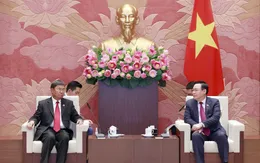 Chủ tịch Quốc hội Vương Đình Huệ tiếp Phó Chủ tịch Quốc hội Lào