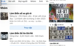 Ngang nhiên rao bán biển số xe giả trên “chợ mạng”