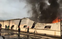 Thừa Thiên - Huế: Cháy lớn tại kho hàng nhà máy sản xuất bánh kẹo