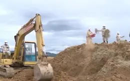 38.700 m3 đất Sân bay A So đã được xử lý dioxin
