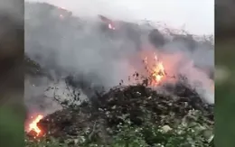 Bãi rác cháy âm ỉ gây ô nhiễm nghiêm trọng