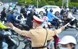 Hà Nội: 100% lực lượng cảnh sát giao thông ứng trực dịp Tết dương lịch