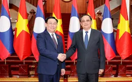 Chủ tịch Quốc hội Vương Đình Huệ hội kiến Thủ tướng Lào