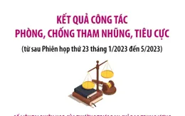 [Infographic] Kết quả công tác phòng, chống tham nhũng, tiêu cực (từ tháng 1-5/2023)