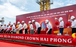 Tòa tháp đôi cao nhất Hải Phòng chính thức cất nóc