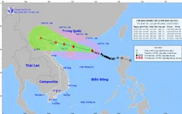 Bão số 1 có thể tăng lên cấp 12 trong tối mai (17/7)