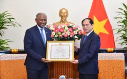 Trao tặng Bằng khen cho Trợ lý Tổng Giám đốc UNESCO về Ưu tiên châu Phi và Quan hệ đối ngoại