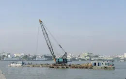 Thu hồi nhiều giấy phép khai thác cát tại các mỏ trên sông Tiền, sông Hậu