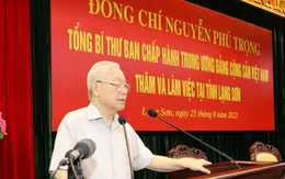 Tổng Bí thư Nguyễn Phú Trọng làm việc tại tỉnh Lạng Sơn