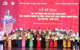 39 giảng viên đạt xuất sắc hội thi giảng viên dạy giỏi toàn quốc các trường chính trị