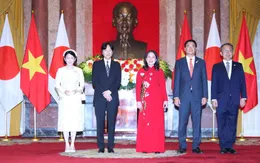 Lễ đón Hoàng Thái tử Nhật Bản Akishino và Công nương thăm chính thức Việt Nam